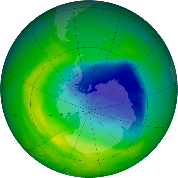 Ozone Map 1991-11-07